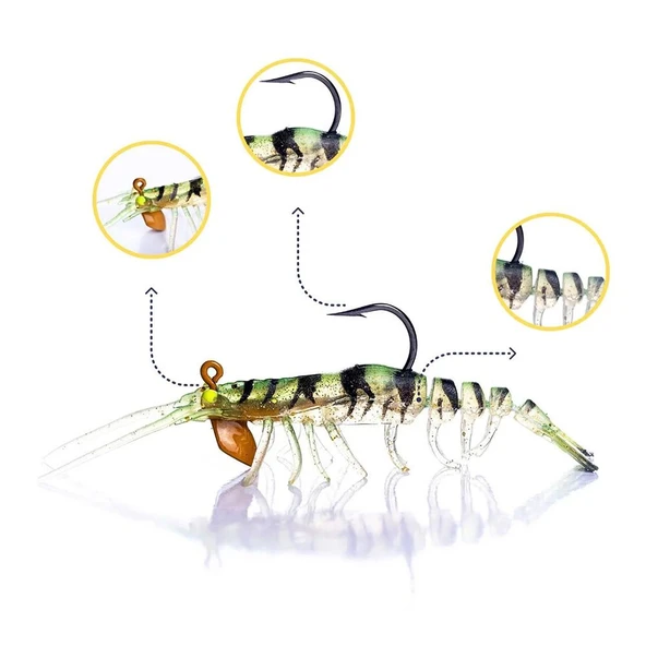 Caretta Sakura Shrimp 76mm 6,5gr Silikon Karides - Resim 11