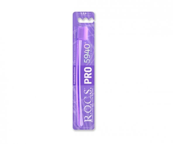 Rocs Pro 5940 Soft Diş Fırçası Mor