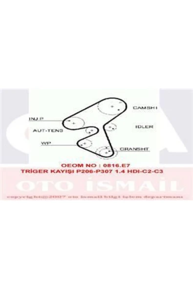 Gates 5587XS TRIGER EKSANTRIK KAYISI 206 307 BIPPER / C1 C2 C3 NE ürün görseli 1