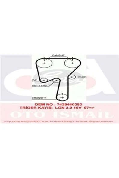 Gates 5509XS Trıger Eksantrık Kayısı Laguna Safrane Iı / Uyumlu Iı S-max Mondeo Iv Kuga I 2.0 16v N7q 142x230 ürün görseli 1