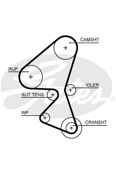 Gates 5688XS Trıger Kayışı Ford : Fiesta Mondeo Courier Uyumlu B.max 1.5tdci 15- Kuga 1.5tdci 16- Peugeot: 1.6h ürün görseli 1