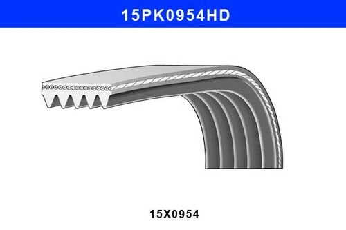 Gmb 15PK0954 Kanallı Kayış Iveco ürün görseli 1