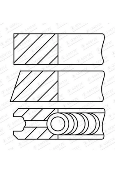 Mahle 08324N0 0 Segman M-57 N 2 / N 57 84.00 Mm 2.5 X 2 X 2