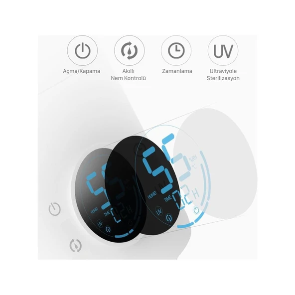 Nessiworld Deerma Ultraviyole Ultrasonic Soğuk Buhar Makinesi F628S - 4