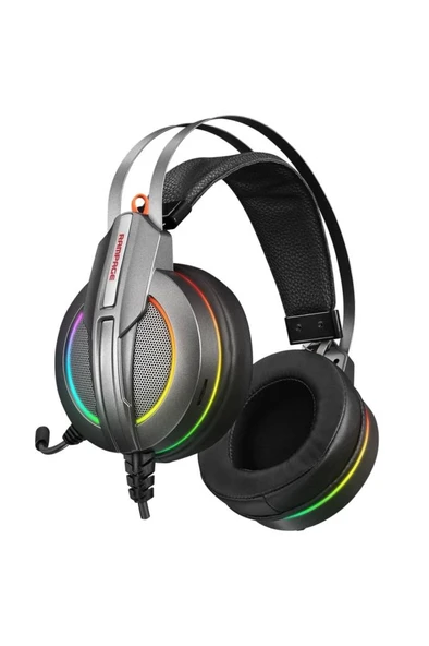 Rampage Stark RM-K6 RGB 7.1 USB Kablolu Kulak Üstü Oyuncu Kulaklığı Outlet - 4