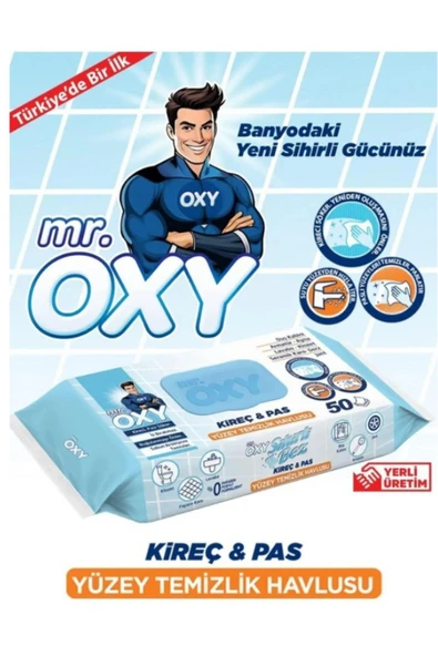 mr. OXY Çok Amaçlı Yüzey Temizlik Havlusu 100lü + Sihirli Bez Kireç &Pas Temizlik Havlusu 50li - 2