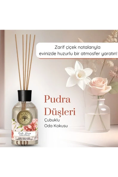 Pudra Düşleri Çubuklu Oda Kokusu 100 ml x 12 Adet - 2