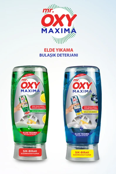 Mr. Oxy Maxima Elde Bulaşık Deterjanı 2x500 ML