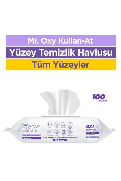 Mr. Oxy Kullan-At Lavanta Kokulu Yüzey Temizlik Havlusu 3x100 - 4
