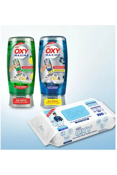 Mr. Oxy Maxima Elde Yıkama Bulaşık Deterjanı Tanışma Seti