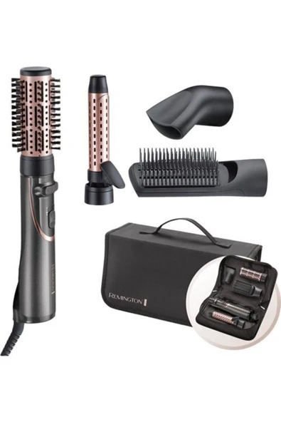 Remington Metalik Gri Curl&Straight Confidence Saç Şekillendirme Seti As8606