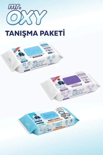Mr. Oxy Yüzey Temizlik Havlusu 3'lü Tanışma Seti