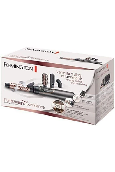 Remington Metalik Gri Curl&Straight Confidence Saç Şekillendirme Seti As8606 - 5