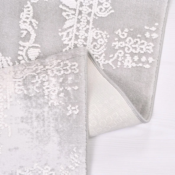 İpek Halı Blossom Koleksiyonu 13409 Gri 200 x 300 cm - 4