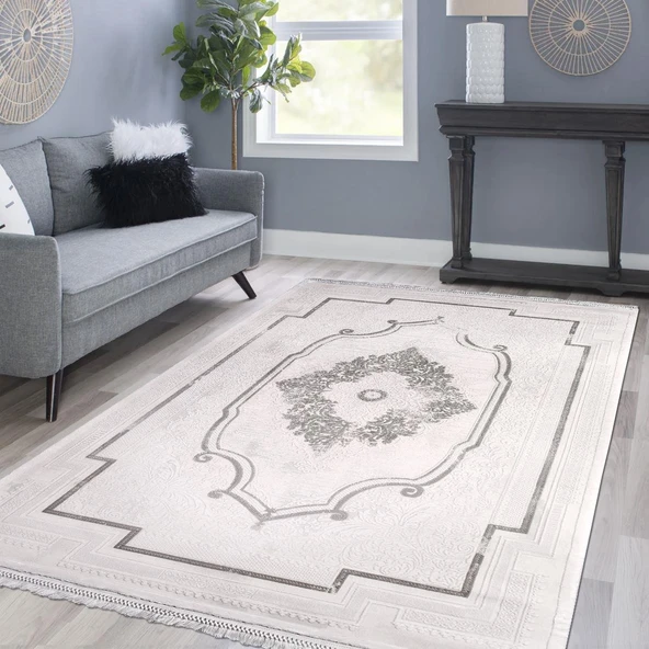 İpek Halı Blossom Koleksiyonu 13554 Krem 80 x 300 cm - 5
