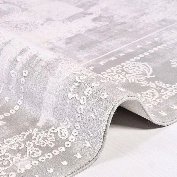 İpek Halı Blossom Koleksiyonu 13406 Gri 120 x 200 cm - 2