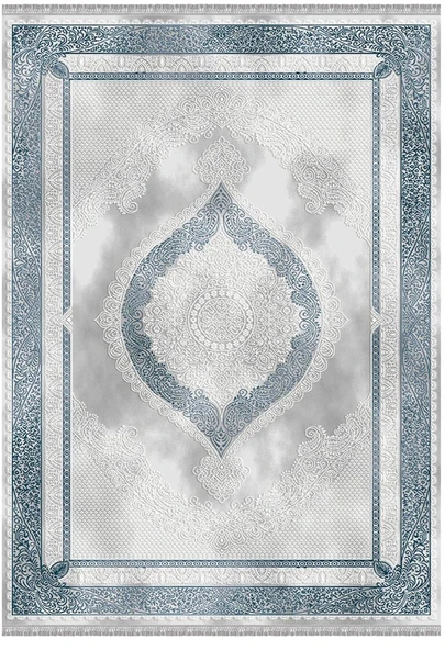 İpek Halı Blossom Koleksiyonu 13615 Mavi 180 x 250 cm