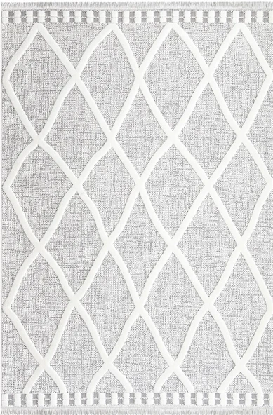 İpek Halı Almond Koleksiyonu 11405 Gri 80 x 300 cm
