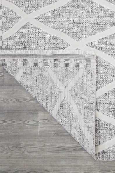 İpek Halı Almond Koleksiyonu 11405 Gri 100 x 200 cm - 2