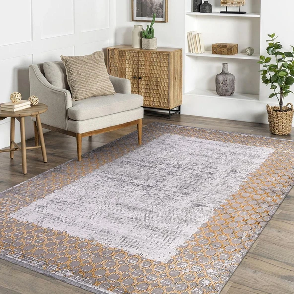 İpek Halı Roxanne Koleksiyonu 17167 Gri 80 x 300 cm - 3