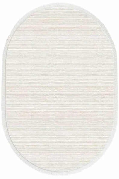 İpek Oval Halı Sardes Koleksiyonu 6113 Krem 100 x 300 Oval