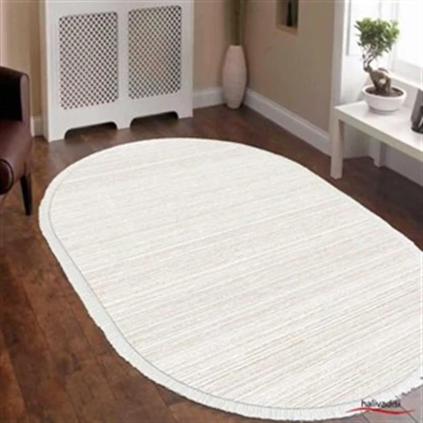 İpek Oval Halı Sardes Koleksiyonu 6113 Krem 100 x 300 Oval - 2