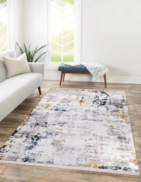 İpek Halı Lapena Koleksiyonu 11552 Gri 80 x 150 cm - 2