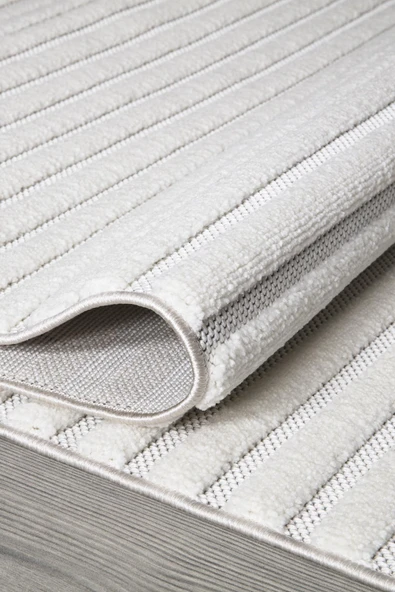 İpek Halı Almond Koleksiyonu 11401 Beyaz 160 x 230 cm - 4