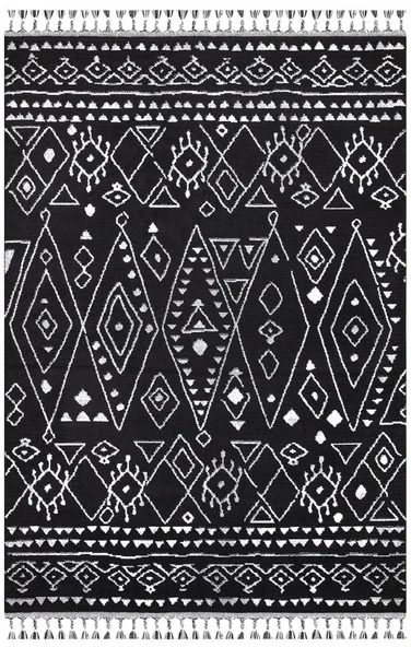 İpek Halı Morah Koleksiyonu 16700 Siyah 80 x 300 cm
