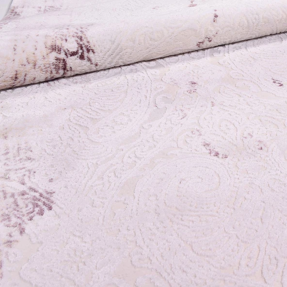 İpek Halı Kişiye Özel Ölçü Kesme Blossom Koleksiyonu 13450 Krem 200 x 400 cm - 3