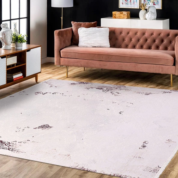 İpek Halı Kişiye Özel Ölçü Kesme Blossom Koleksiyonu 13450 Krem 200 x 400 cm - 5