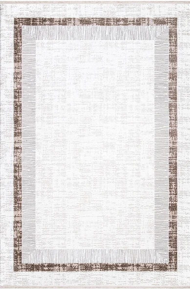 İpek Halı Kişiye Özel Ölçü Kesme Gordion Koleksiyonu 16157 Gri 200 x 500 cm