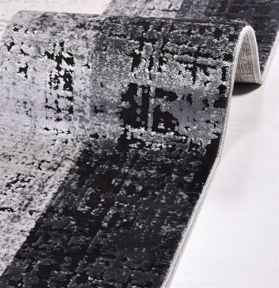 İpek Halı Kişiye Özel Ölçü Kesme Roxanne Koleksiyonu 17107 Gri 80 x 600 cm - 2