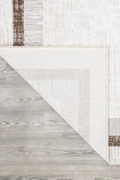 İpek Halı Kişiye Özel Ölçü Kesme Gordion Koleksiyonu 16157 Gri 200 x 500 cm - 4