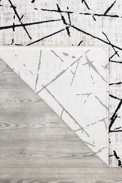 İpek Halı Kişiye Özel Ölçü Kesme Gordion Koleksiyonu 16104 Gri 80 x 400 cm - 3