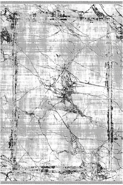İpek Halı Kişiye Özel Ölçü Kesme Roxanne Koleksiyonu 17103 Gri 120 x 350 cm