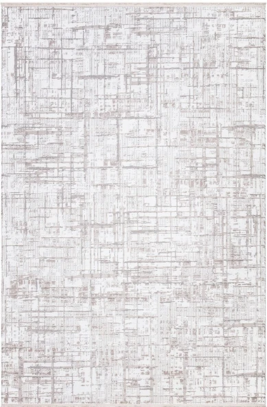 İpek Halı Kişiye Özel Ölçü Kesme Gordion Koleksiyonu 16151 Krem 80 x 250 cm