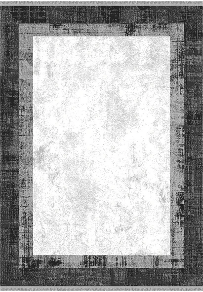 İpek Halı Kişiye Özel Ölçü Kesme Roxanne Koleksiyonu 17107 Gri 80 x 600 cm