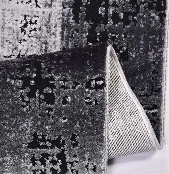 İpek Halı Kişiye Özel Ölçü Kesme Roxanne Koleksiyonu 17107 Gri 120 x 250 cm - 3
