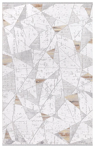 İpek Halı Kişiye Özel Ölçü Kesme Roxanne Koleksiyonu 17169 Gri 100 x 400 cm