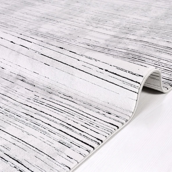 İpek Halı Kişiye Özel Ölçü Kesme Roxanne Koleksiyonu 17111 Gri 100 x 400 cm - 4