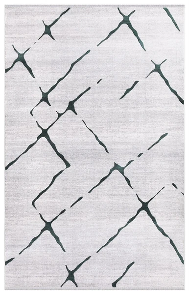 İpek Halı Kişiye Özel Ölçü Kesme Roxanne Koleksiyonu 17138 Gri 80 x 500 cm