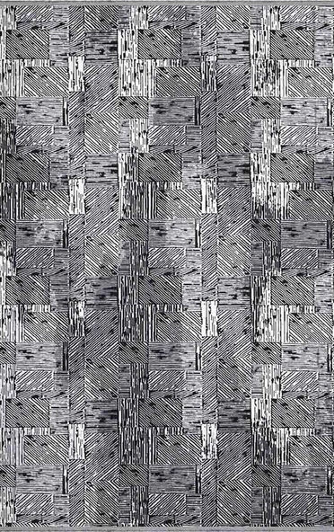 İpek Halı Kişiye Özel Ölçü Kesme Sedefkar Koleksiyonu 16600 Gri 80 x 250 cm