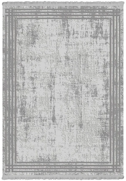 İpek Halı Kişiye Özel Ölçü Kesme sardes Koleksiyonu 6616A Gri 120 x 350 cm