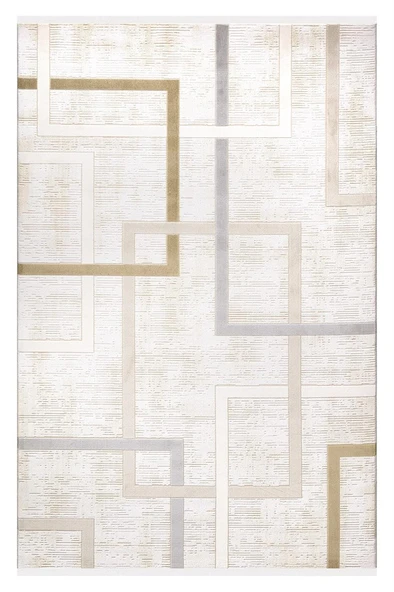 İpek Halı Kişiye Özel Ölçü Kesme sardes Koleksiyonu 6460A Krem 200 x 400 cm
