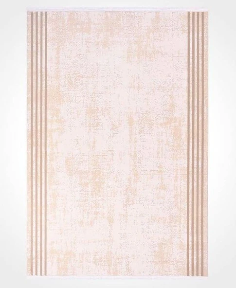 İpek Halı Kişiye Özel Ölçü Kesme sardes Koleksiyonu 6135A Krem 80 x 200 cm