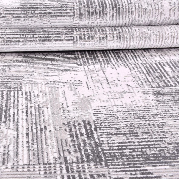 İpek Halı Kişiye Özel Ölçü Kesme Roxanne Koleksiyonu 17187 Gri 200 x 450 cm - 3