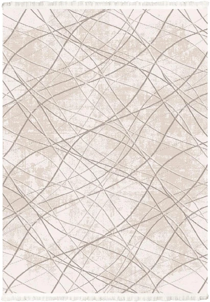 İpek Halı Kişiye Özel Ölçü Kesme sardes Koleksiyonu 6111A Krem 120 x 450 cm