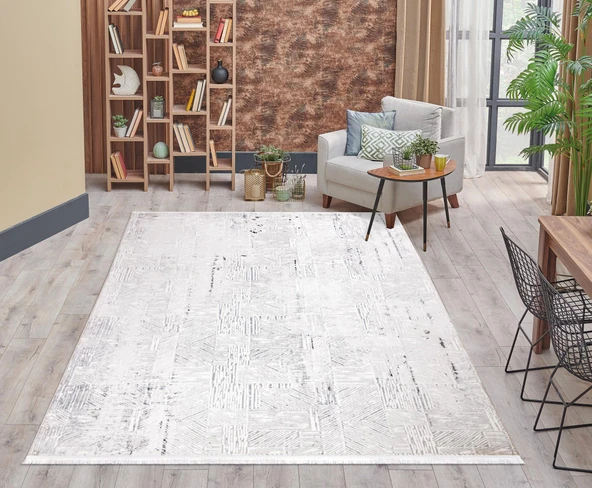 İpek Halı Kişiye Özel Ölçü Kesme Sedefkar Koleksiyonu 16550 Krem 120 x 400 cm - 2