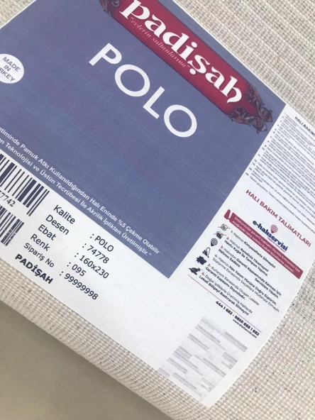 Padişah Halı Polo 74778 095 Serisi Akrilik Salon Oturma Yatak Odası Halısı - Resim 8